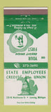 Matchbook Cover - State Employees Credit Union Lansing MI 30 Strike