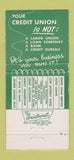 Matchbook Cover - State Employees Credit Union Lansing MI 30 Strike