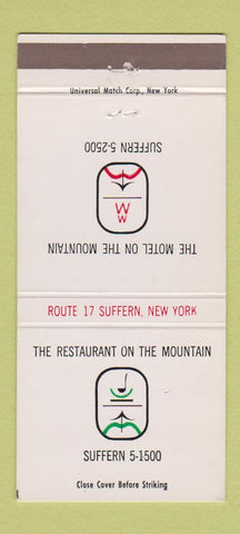 Matchbook Cover - Motel on the Mountain Suffern NY 30 Strike