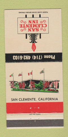 Matchbook Cover - San Clemente Inn CA 30 Strike