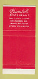 Matchbook Cover - Giambelli Ristorante New York City 30 Strike
