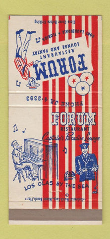 Matchbook Cover - Forum Restaurant Fort Lauderdale FL 30 Strike