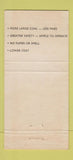 Matchbook Cover - Armstrong Airbreaker System Coal London UK England 30 Strike