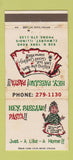 Matchbook Cover - Hey Paesano Pizza Elmhurst IL WORN 30 Strike