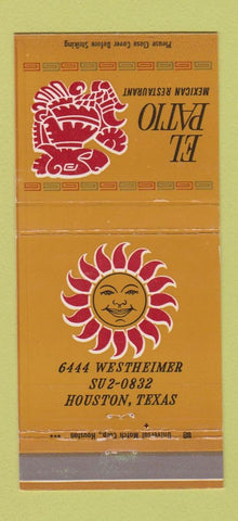 Matchbook Cover - El Patio Mexican Restaurant Houston TX 30 Strike
