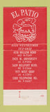 Matchbook Cover - El Patio Mexican Restaurant Houston TX 30 Strike