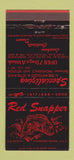 Matchbook Cover - Red Snapper Foxoboro MA restaurant 30 Strike