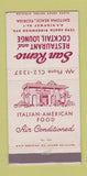 Matchbook Cover - San Remo Restaurant Daytona Beach FL 30 Strike