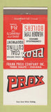 Matchbook Cover - Prox Company Coal Cutting Terre Haute IN 30 Strike