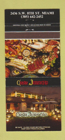 Matchbook Cover - Casa Juanaho Miami FL 30 Strike