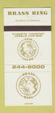 Matchbook Cover - Brass Ring Calgary AB Girlie 30 Strike