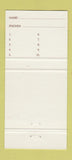 Matchbook Cover - BJ Bull's Brampton ON 30 Strike