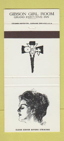 Matchbook Cover - Gibson Girl Room Grand Executive Inn Sheboygan WI 30 Strike