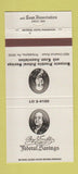 Matchbook Cover - Ben Franklin Federal Savings Philadelphia PA 30 Strike