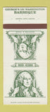 Matchbook Cover - George's on Washington BBQ Houston TX 30 Strike