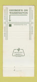 Matchbook Cover - George's on Washington BBQ Houston TX 30 Strike