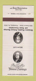 Matchbook Cover - Ben Franklin Federal Savings Philadelphia PA 30 Strike