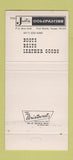 Matchbook Cover - Justin Boots Sam Piazza Shoes Little Rock AR 30 Strike