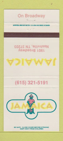 Matchbook Cover - Jamaica Nashville TN 30 Strike