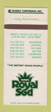 Matchbook Cover - Nunes Royal Sod turf Sacramento Patterson CA 30 Strike