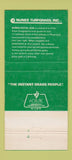 Matchbook Cover - Nunes Royal Sod turf Sacramento Patterson CA 30 Strike