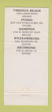 Matchbook Cover - Captain George's Seafood Virginia Beach Hampton VA 30 Strike