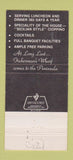 Matchbook Cover - The Fisherman Restaurant Burlingame CA 30 Strike