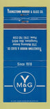 Matchbook Cover - Youngstown Mirror and Glass Youngstown OH 30 Strike