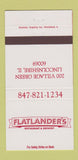 Matchbook Cover - Flatlander's Restaurant Brewery Lincolnshire IL 30 Strike
