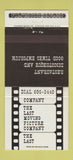 Matchbook Cover - Lasting Movie Picture Restaurant Cleveland OH 30 Strike