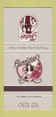 Matchbook Cover - Tudor House Hamilton ON Bannister's girlie 30 Strike