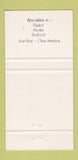 Matchbook Cover - Tudor House Hamilton ON Bannister's girlie 30 Strike