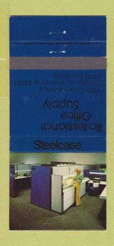 Matchbook Cover - Steelcase Office Furniture Cheyenne WY 30 Strike