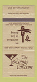Matchbook Cover - The Living Room Youngstown OH 30 Strike