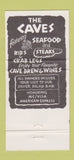 Matchbook Cover - The Caves Fort Lauderdale FL 30 Strike