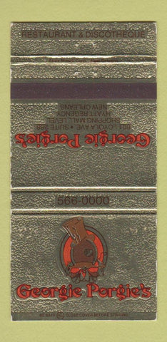 Matchbook Cover - Georgie Porgie's New Orleans LA Hyatt 30 Strike