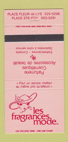 Matchbook Cover - Les Fragrances Mode Ste Foy QC 30 Strike