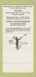 Matchbook Cover - Caligula XXI Dallas TX 30 Strike