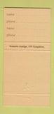 Matchbook Cover - Kamals Ottawa ON 30 Strike