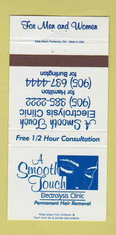 Matchbook Cover - Smooth Touch Electrolysis Burlington Hamilton ON 30 Strike