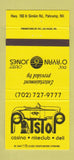 Matchbook Cover - The Pitstop Casino Nite Club Pahrump NV 30 Strike