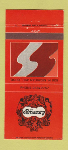 Matchbook Cover - The Brassary Chicago IL 30 Strike