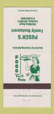 Matchbook Cover - Pusch's Family Restaurant Fairfield OH 30 Strike