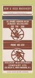 Matchbook Cover - Nelson Machinery North Vancouver BC 30 Strike