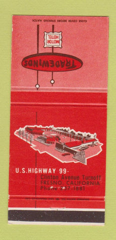 Matchbook Cover - Tradewinds Fresno CA motor hotel 30 Strike