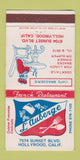 Matchbook Cover - L' Auberge Hollywood CA French Restaurant WEAR 30 Strike