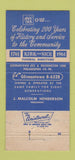 Matchbook Cover - Germantown Kirk Nice 1961 Philadelphia PA Funeral 30 Strike