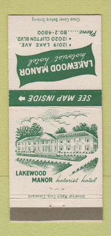 Matchbook Cover - Lakewood Manor Motor Hotel Cleveland OH 30 Strike
