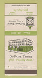 Matchbook Cover - DuPAge Trust Bank Glen Ellyn IL 30 Strike
