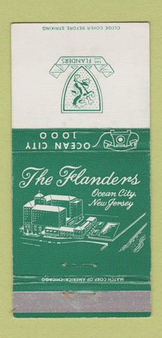 Matchbook Cover - The Flanders Hotel Ocean City NJ 30 Strike